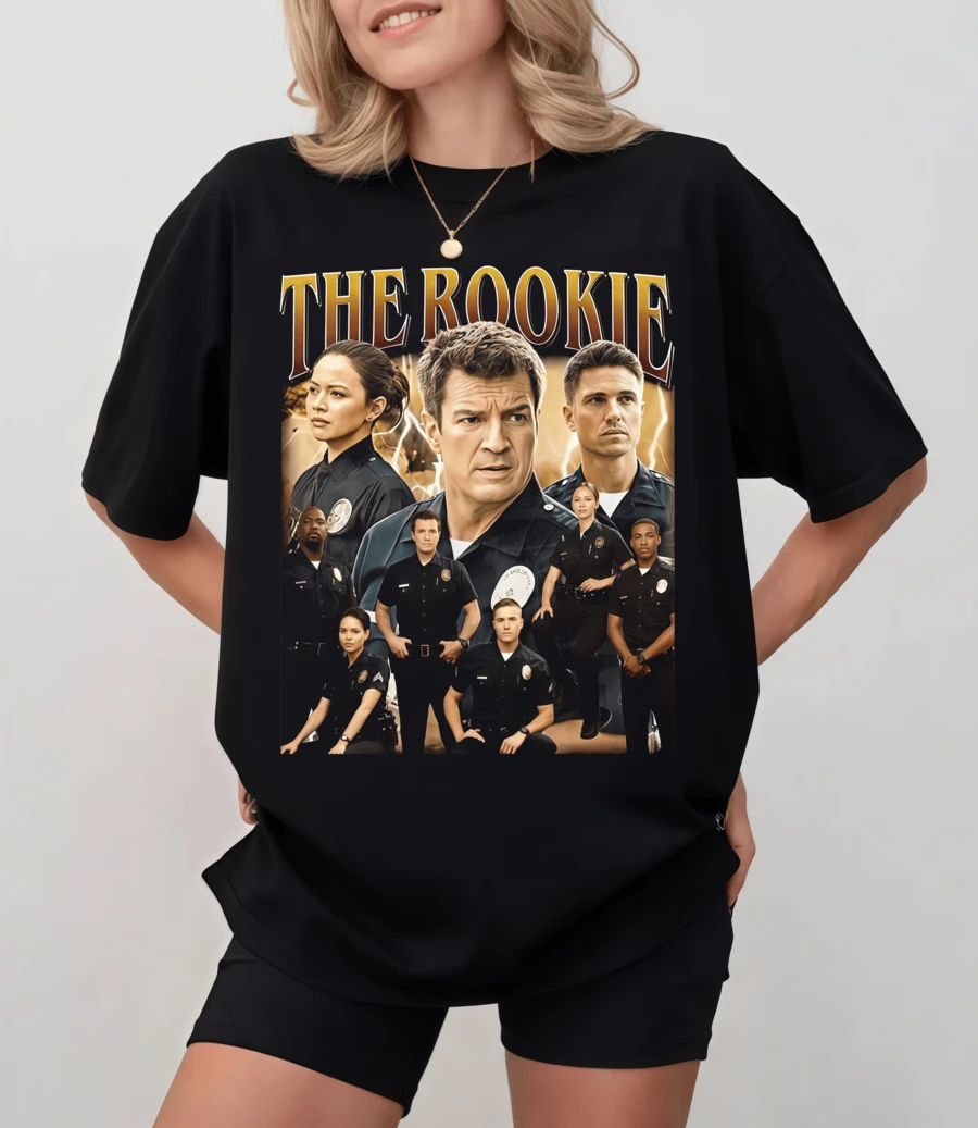 The Rookie TV Series T-Shirt - Unisex Fan Collection - Black - View 1