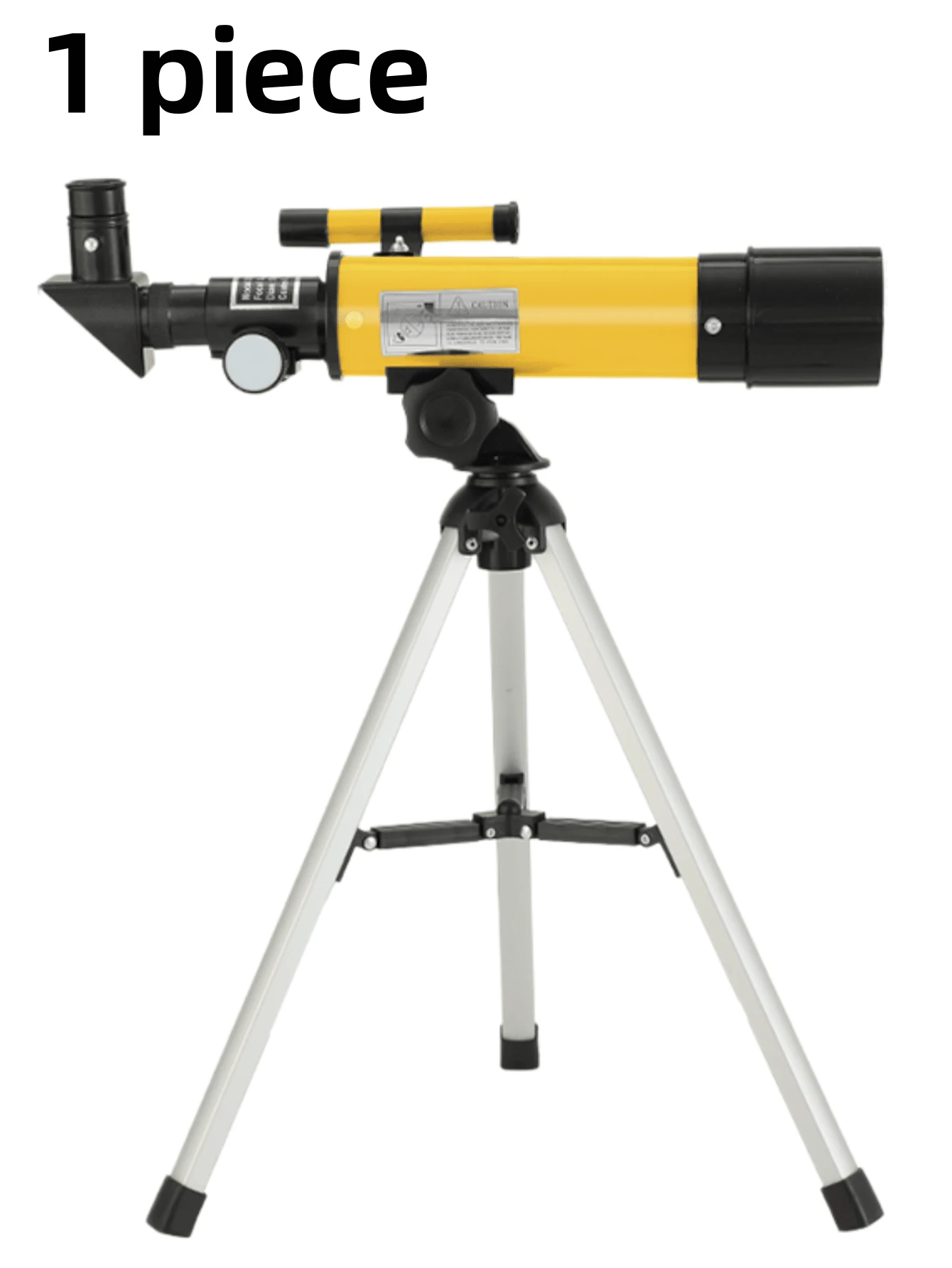 1pc Astronomical Telescope With Tripod, 90x Refracting Telescope And Moonlight Filter, Suitable For Beginners Adults/Children Astronomy Enthusiasts To Explore Moon And Stars - Multicolor - View 1