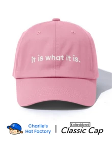 1顶“It Is What It Is”刺绣经典棒球帽，经典休闲时尚复古款，柔软吸汗带，尺寸可调节，轻便百搭，复古老爹帽，适合户外运动、日常佩戴、聚会度假，是送给家人和朋友的完美礼物。 - 經典棒球帽 - 查看 17