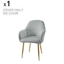 Ghế văn phòng không bánh xe, ghế bàn trang điểm, ghế trang điểm, ghế trang trí thoải mái, ghế sofa bọc nệm phong cách hiện đại giữa thế kỷ cho văn phòng tại nhà, vỏ bọc ghế ăn trang trí văn phòng, vỏ bọc ghế văn phòng lưng vừa co giãn, vỏ bọc bảo vệ ghế bành thường ngày - Nhiều màu - Xem 12