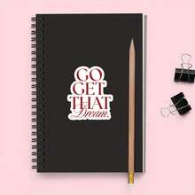 GO GET THAT Dream.,Like A Motivational Slogan For Yourself, Waterproof Vinyl Sticker - Durable Smooth Surface, Self-Adhesive Bumper Sticker, Suitable For Cars, Windows, Laptops, Trucks, Water Bottles - Multi-Purpose Durable Design, Car Sticker - Vinyl - View 4