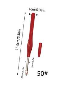 Colorful Punch Needles, Pink, Red, Green, Blue 4 Colors Available, With Matching Protective Caps, Anti-, Suitable For Punch Needle, Embroidery And Christmas Decoration And Other Various Handmade Crafting Scenarios - Capped Stamp - View 11