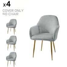 Ghế văn phòng không bánh xe, ghế bàn trang điểm, ghế trang điểm, ghế trang trí thoải mái, ghế sofa bọc nệm phong cách hiện đại giữa thế kỷ cho văn phòng tại nhà, vỏ bọc ghế ăn trang trí văn phòng, vỏ bọc ghế văn phòng lưng vừa co giãn, vỏ bọc bảo vệ ghế bành thường ngày - Nhiều màu - Xem 37