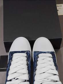 2026Numeris Men's Shoes New Retro Couple Shoes Flat Low-Top Student Shoes With Shoe Box, Suitable For Gifts, School, Running Students - dark blue - View 3
