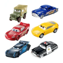 Mattel 迪士尼汽車基礎迷你車：華麗的哈德遜霍內特、閃電麥昆、軍士、警長、傑克遜風暴和克魯茲·拉米雷斯 – 6款可收藏、創意口袋尺寸汽車玩具 - 彩色 - 查看 7