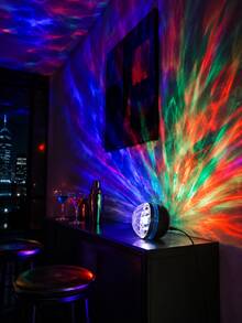 [Northern Lights Projection Lamp] Blue, Pink & Purple Multicolor Light Patterns Decorative Lamp With Remote Control, Suitable For Bedroom, Living Room, Dorm, Home Decor - Multicolor - View 7