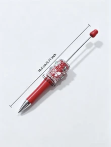 [30-Piece Set] Includes 10 Butterfly Crystal Bead Ballpoint Pens, 10 Extended Rods, And 10 Replacement Refills. Multi-Colored Rhinestone Decorations Can Be Used To DIY Beaded Pens. Suitable For School And Office Writing, A Cute Stationery Gift Set. - Multicolor - View 3
