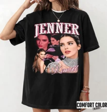 T-Shirt For  Fans,  Retro Design With Collage Of Iconic Looks And Signature Script, Soft Pure Cotton Fabric, Casual Wear For Men And Women - Black - View 6