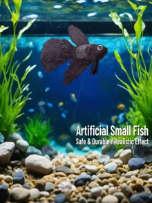Realistic Artificial Glowing Goldfish - Lifelike Moving Floating Aquarium Decor - Random Colors - Happy Aquarium - View 5