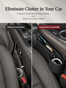 Car Seat Anti-Fall Storage Bag, Console Storage Bag, Convenient For Accessing Mobile Phones And Keys, Suitable For Sedans, SUVs, And Trucks, A Multi-Functional Essential Storage Bag. - A - View 6