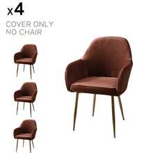 Ghế văn phòng không bánh xe, ghế bàn trang điểm, ghế trang điểm, ghế trang trí thoải mái, ghế sofa bọc nệm phong cách hiện đại giữa thế kỷ cho văn phòng tại nhà, vỏ bọc ghế ăn trang trí văn phòng, vỏ bọc ghế văn phòng lưng vừa co giãn, vỏ bọc bảo vệ ghế bành thường ngày - Nhiều màu - Xem 16