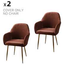 Ghế văn phòng không bánh xe, ghế bàn trang điểm, ghế trang điểm, ghế trang trí thoải mái, ghế sofa bọc nệm phong cách hiện đại giữa thế kỷ cho văn phòng tại nhà, vỏ bọc ghế ăn trang trí văn phòng, vỏ bọc ghế văn phòng lưng vừa co giãn, vỏ bọc bảo vệ ghế bành thường ngày - Nhiều màu - Xem 13