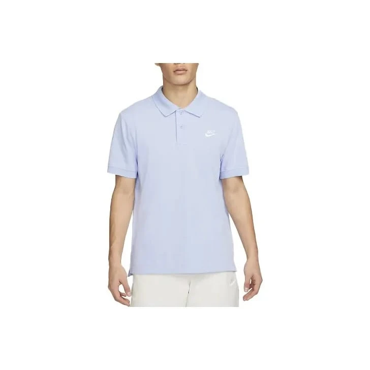 Nike Sportswear Solid Color Logo Casual Sports Polo Shirt With Lapel Short Sleeve For Men