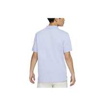 Nike Sportswear Solid Color Logo Casual Sports Polo Shirt With Lapel Short Sleeve For Men - Baby Blue - View 3