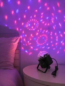 [Lámpara de decoración de habitación] Luz de ambiente de proyección de estrellas multicolor tipo soporte, adecuada para dormitorio, mesita de noche, dormitorio, sala de estar y decoración del hogar - Multicolor - Ver 13
