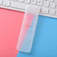 1pc 14*3.5cm Solar TV Remote Control Silicone Protective Cover,Kitchen Decor,Household Items,Mother's Day Gift,Bedroom Decor,Garden,Kitchen Decor,Summer,Beach,Travel Essentials,Room Decor,Squishy,Graduation - White - View 4