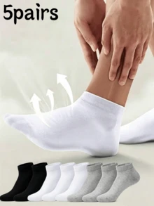 5/10 đôi tất thuyền cổ thấp màu trắng cho nữ mùa hè tựu trường, tất tàng hình mỏng bằng cotton nguyên chất cho du lịch & nghỉ dưỡng, tất unisex thường ngày công sở đi làm - trắng - Xem 12