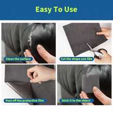 Thin Self Adhesive Faux Suede Wall Stickers, Lightweight Peel And Stick Velvet Fabric Wallpaper Roll For Furniture Refurbishment, Imitation Suede Repair Patch For Sofa, Car Interior, Drawer, Jewelry Box Liner, Shoes, Handbags, Wall Decor & DIY Crafts - A - View 9