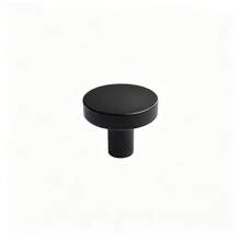 1-12pcs Gold Aluminum Alloy Drawer Pulls - Round Handles Suitable For Home, Applicable To Drawers, Cabinets, Wardrobes, Home Decor - Black - View 12