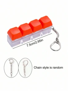 5pcs/3pcs/1pc Novelty Keyboard Keycap Keychain - Colorful Tactile Desktop Toy, Party Game, Hen Party, Hen Party Supplies, Party Game, Dumpling Squeeze Toy, Anniversary, Stress Relief Anxiety, Fun Office Decor, Unique Gift Choice, Toy, Birthday Decoration, Party Supplies, Slow Rebound Squishy, Birthday Party Supplies, Stress Ball, Graduation Party Supplies, Squishy Dumpling, Slow Rebound Squishy - Multicolor - View 4