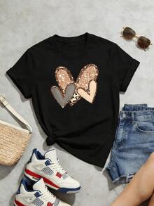 T-shirts pour femmes - Noir - Voir 5