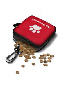Zippered Pet Training Treat Bag, Made Of Polyester Material Portable Pet Snack Bag With Carabiner Hook, Suitable For Outdoor Activities And Walking Dogs, Can Store Dog/Cat Treats, Moisture-Proof, Ideal For Dog/Cat Owners And Trainers To Carry Pet Supplies, Pet Accessories, Sealed Pet Snack Bag, Pet Essentials - Multicolor - View 11