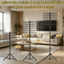 Braiding Hair Rack Standing Hair Extension Holder Hanger, 144 Pegs Hair Divider Rack For Braiding Hair Separator Stand Display Stand - 粉色 - 查看 5