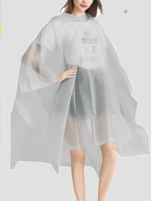 一件加厚防水EVA材质徒步雨衣。多功能透明雨衣，男女通用。肩带式雨衣，适合徒步、露营、学校、办公室、居家、旅行、返校等各种场合。户外、花园、旅行必备、便携必备、沙滩必备、毕业季、毕业典礼、毕业礼物、毕业赠礼、祝贺毕业、毕业典礼、优秀毕业生、毕业派对、户外必备、旅行便携、徒步必备、露营必备、便携工具、夏季必备、夏季便携、雨衣/雨夹克/防水夹克/雨披/防水斗篷/雨衣/不透水/雨具/儿童雨衣/成人雨衣/户外 - 彩色 - 查看 14