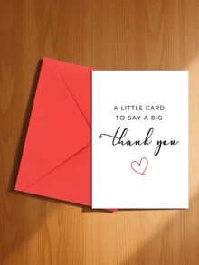 1pc Universal Thank You Card With White Envelope - "Simple Words, Endless Gratitude" | 4.7*6.7 Inches | Suitable For Family/Colleagues/Teachers/Friends, Minimalist Practical Design, Appropriate Size - A - View 14