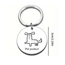 Colgante de acero inoxidable sólido para mascotas, diseño creativo de placa de identificación, material duradero y resistente, accesorio práctico para collar de mascotas, colgante decorativo delicado y compacto, adecuado para gatos y perros - Multicolor - Ver 7