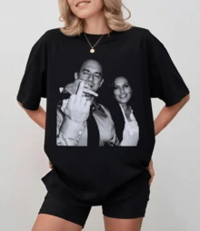 Elliot Stabler And Olivia Benson T-Shirt - Black - View 7