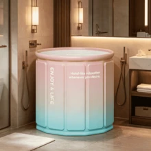 Large Portable Foldable Bathtub, Multi-Layer Thick Insulated Tub For Adults, No Installation Required - Multicolor - View 7
