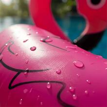 Extra Large Pink Flamingo Inflatable Pool Float, Thickened PVC Adult Swim Ring, Large Flamingo Float, Suitable For Beach Pool Party - Multicolor - View 10
