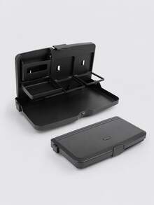 Bandeja para Encosto de Assento de Carro, Bandeja para Assento Traseiro, Assento Traseiro, Mesa Dobrável de Carro, Suporte para Smartphone, Porta-Copos, Acessórios Universais para Carro, Grande Capacidade, Fácil Instalação, À Prova d'Água, Resistente a Manchas, Resistente a Arranhões, Caixa de Armazenamento para Assento do Passageiro, Multifuncional, Bolsa de Armazenamento para Encosto de Assento, Itens Convenientes, Economiza Espaço - A - Visão 7
