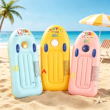 Inflatable Surfboard Hawaii Theme Beach Pool Decor, Suitable For Beach, Tropical, Hawaii Party Decoration, Inflatable Backyard Pool Surfboard - Multicolor - View 10