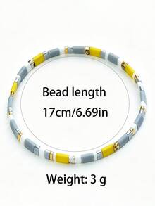 New Fresh Summer Vintage Niche TILA Bracelet, Japanese Imported Bracelet, Multi-Layer Stackable - Multicolor - View 7
