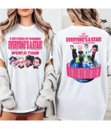 T-Rendy White T-Shirt For Men And Women: 5 Seconds Of Summer 5SOS World Tour 2026 - White - View 11