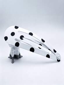 10/5/3/2/1pc Giant Oversized Polka Dot Pattern Hair Clip Pink Bag Clothing Funny Decorative Quirky Hair Accessory - Multicolor - View 16