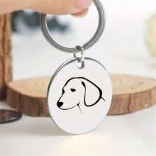 Pendentif étiquette de chien de compagnie extérieur durable, accessoire de collier en acier inoxydable épais, imperméable et résistant à l'humidité, robuste et durable, informations exclusives personnalisables, convient aux animaux de compagnie élevés à l'intérieur ou à l'extérieur - Multicolore - Voir 12
