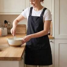 1pc Waterproof And Stain-Resistant Kitchen Apron - Made Of Taslon Waterproof And Easy-To-Clean Fabric, Suitable For Cooking, Baking And Grilling, Fit For Home Kitchen And Restaurant Use - Multicolor - View 7