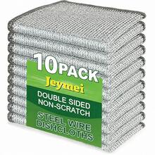 5/10/20/50pcs Magic Steel Wire Cleaning Cloth, Thickened Metal Wire Cloth, Kitchen Sink Cloth, Towel, Kitchen Paper, Reinforced Double-Sided Magic Cleaning Cloth, Suitable For Cookware And Cleaning Tools, Cleaning Tools, Kitchen Utensils, Kitchen Accessories - Silver - View 12