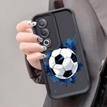 1個防震TPU足球主題手機殼，防滑保護套，適用於華為、榮耀、Galaxy S26、S26 Plus、S26 Ultra - 黑色 - 查看 3