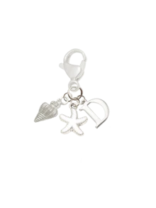 Chaveiro Boho Prateado com Inicial, Concha e Estrela-do-Mar, Chaveiro Personalizado com Letras de A a Z, Pingente para Bolsa com Estética de Férias na Praia, Joia Costeira para Bolsa, Mochila, Carteira e Chaves do Carro. Acessório Boho de Verão para Mulheres, Meninas e Amantes da Praia. Perfeito para Viagens, Férias, Uso Diário e Looks de Resort, Presente Ideal para o Verão de 2026, Aniversário, Formatura, Dia dos Namorados e Presentes de Amizade. - Multicolorido - Ver 24