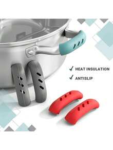 4/6-Piece Silicone Handle Covers For Cast Iron Frying Pans. Heat-Resistant And Non-Slip, Effectively Protecting The Pan Handle From Burns. Durable And Suitable For Everyday Kitchen Cooking. - View 6