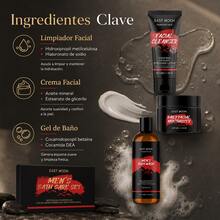 EAST MOON Set De Higiene Y Cuidado De La Piel Para Hombre, Limpia Profundamente Los Poros, Elimina Grasa E Impurezas, Refresca La Piel, Equilibra Agua Y Grasa, Alivia La Sequedad Y Tensión, Calma La Piel Cansada, Mantiene La Piel Fresca Todo El Día, Excelente Opción Para Regalo Del Día Del Padre, Regalos Festivos - Limpiador + crema facial + gel de ducha - Ver 6