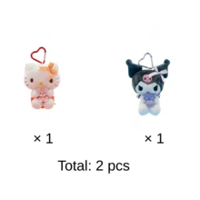 SANRIO "Best Friends" Series Plush Keychain Pendant (With Heart-Shaped Ring) - Cute Collectible Plush Accessory - Suitable For Backpacks, Handbags, Shopping Bags, Shoulder Bags, Travel Bags, Luggage, Keychains, Wallets - 彩色 - 查看 20