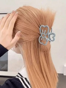 1/3pcs Cute Bow Hair Clips For Women, Minimalist Shark Claw Clips For Updo Hairstyles, Suitable For Thick Hair - Multicolor - View 8