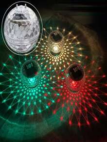 1 pieza Luz solar flotante redonda, luz LED de piscina con cambio de color, luz flotante de agua. Adecuada para piscina, césped, boda, cumpleaños, decoración del hogar, decoración de vacaciones, decoración de fiestas, colgar en árboles y decoración de baño. - Lámpara redonda flotante alimentada por energía solar - Ver 7