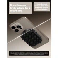 Soporte Magnético Portátil para Teléfono, Adecuado para Uso en Exteriores y en el Hogar - Negro - Ver 6