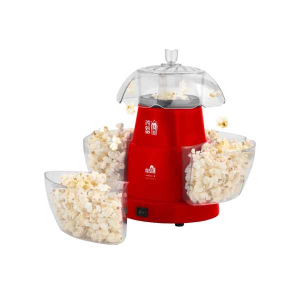 Pipoqueira Elétrica Kian POP-04 1200W Vermelha com 4 Saídas e Tampa Multifuncional 110V